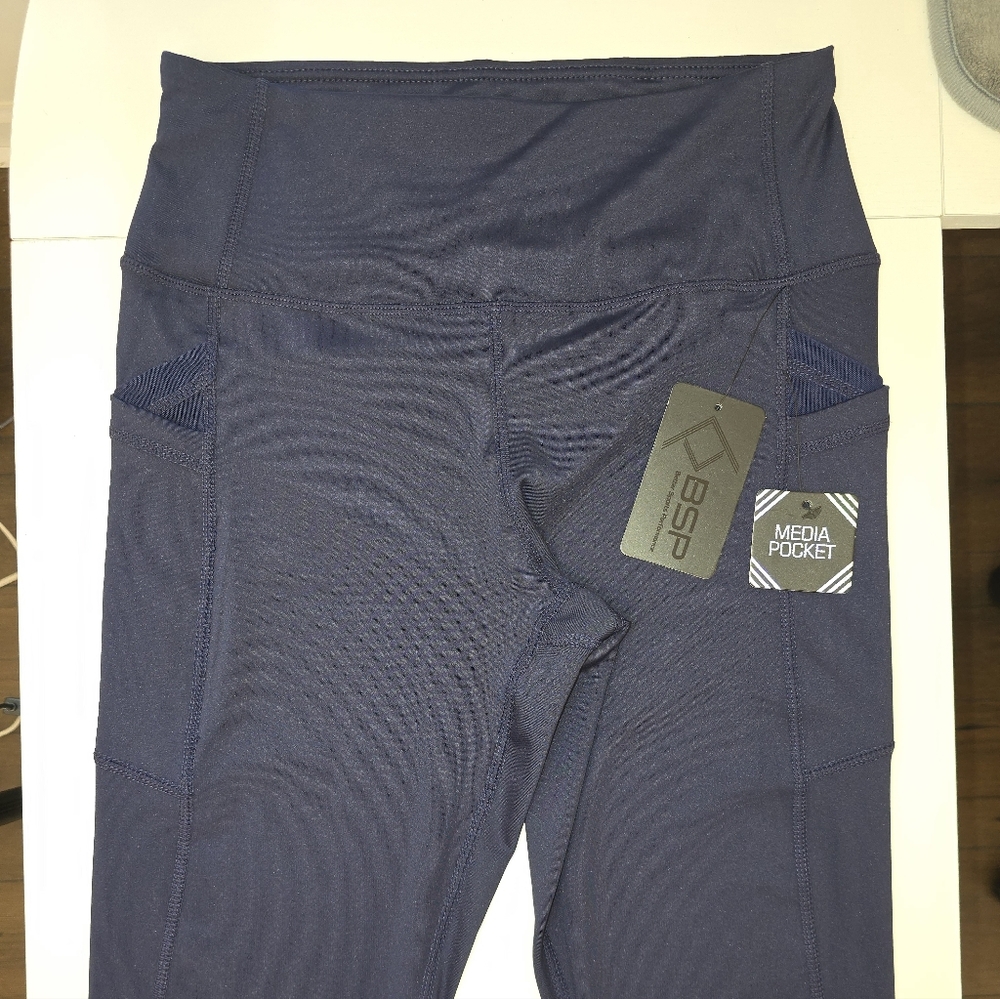 DSP Navy Leggings with Media Pocket
